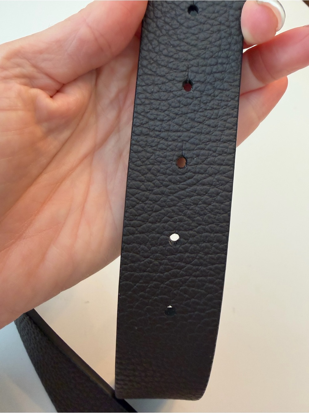 EUC! Zegna Grained Leather Reversible - Picture 12 of 15
